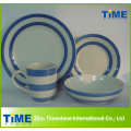 16PCS Handpainted Stoneware Dinner Set